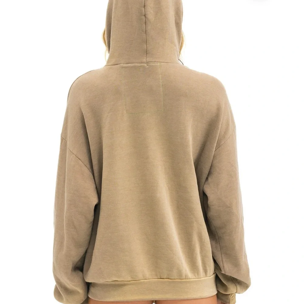 VINTAGE LOGO RELAXED PULLOVER HOODIE - FADED TAN - Picture 3 of 6
